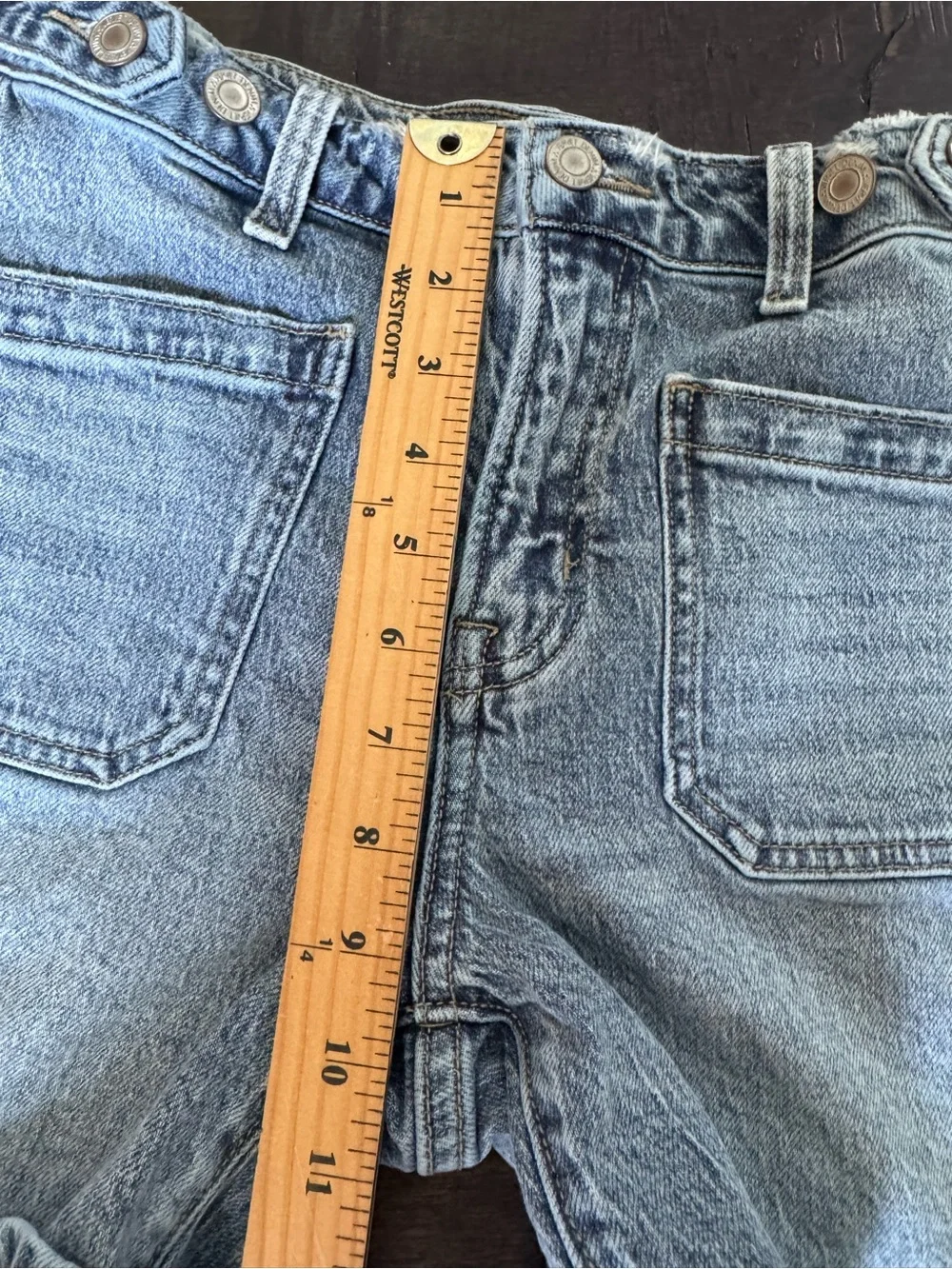 VERVET by Flying Monkey Rebecca High Rise Cuffed Shorts - Size Small